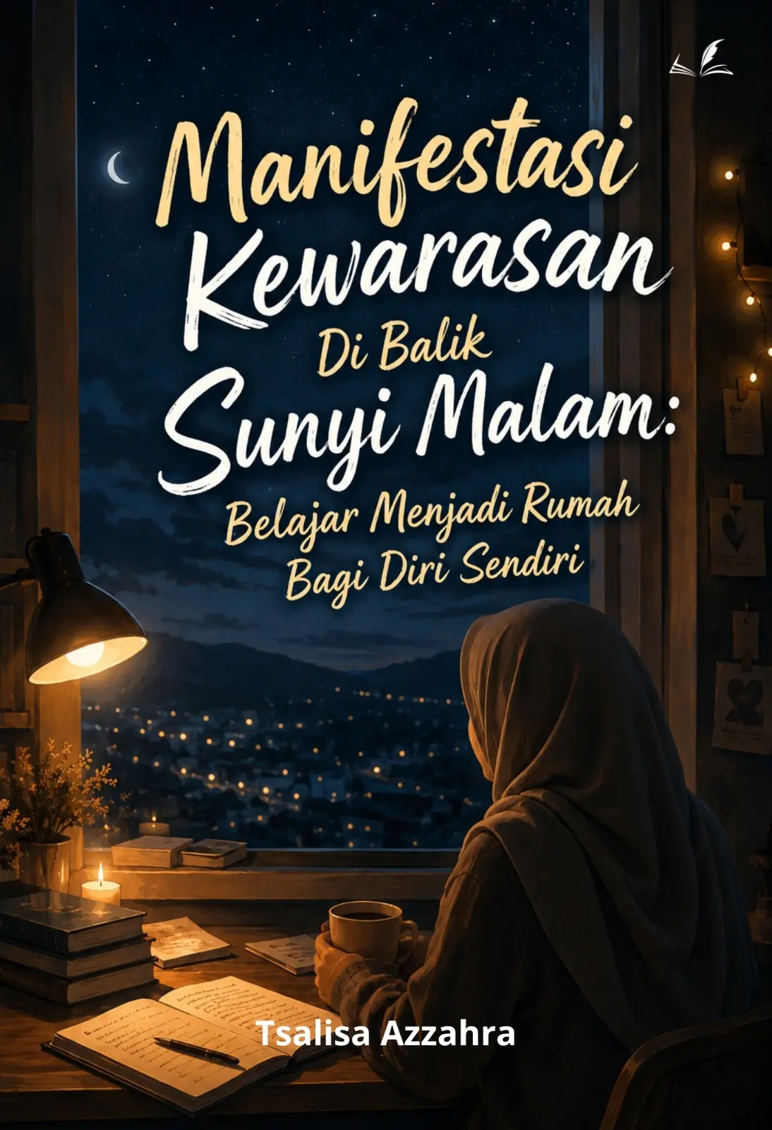 Sampul buku Manifestasi Kewarasan Di Balik Sunyi Malam: Belajar Menjadi Rumah Bagi Diri Sendir